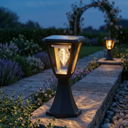 Solar Diamond Pillar Lamp