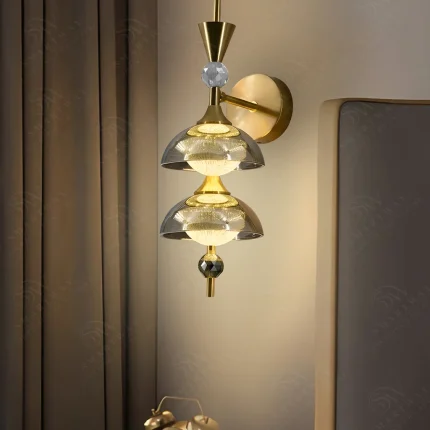 Dual Tier Glass Lamp