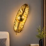 Ceramic Leaf Wall Light