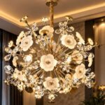 Ceramic Crystal Chandelier