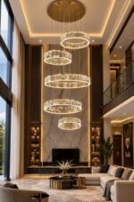 Modern Double Height Chandelier