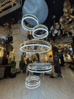 Modern Double Height Chandelier - Image 2